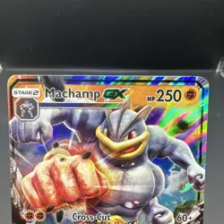 Machamp GX - 64/147 - Pokemon Burning Shadows Sun & Moon Ultra Rare NM MINT B11 - Image 3