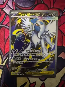 TCG Pokemon Mega Absol ex 161/132 Full Art Ultra Rare ME01: Mega Evolutions NM-M - Image 1