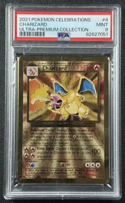CHARIZARD PSA 9 2021 POKEMON CELEBRATIONS #4/102 ULTRA PREMIUM COLL 7051 - Image 1