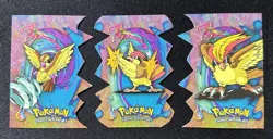 2000 Topps Pokemon Series 2 Die-Cut Embossed Pidgey Pidgeotto Pidgeot Lot of 3 - Image 1