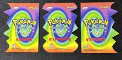 2000 Topps Pokemon Series 2 Die-Cut Embossed Pidgey Pidgeotto Pidgeot Lot of 3 - Image 2