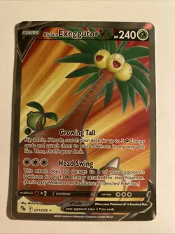 Alolan Exeggutor V (Full Art) 071/078 Pokemon GO Holo - Image 1