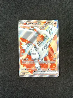 2025 Pokemon SV White Flare WHT EN Reshiram ex Ultra Rare #158/086 Full Art - Image 1