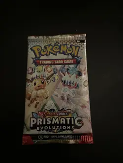 21.78g HEAVY Prismatic Evolutions Pokemon Sealed Booster Pack New - Image 2