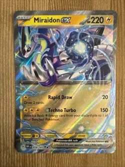 Miraidon ex 079/197 SV03: Obsidian Flames Holo Pokemon NM - Image 1