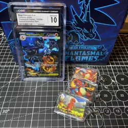 Mega Charizard X ex SIR 125 - 2025 Pokemon Phantasmal Flames - CGC 10 Gem MINT - Image 1