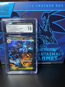 Mega Charizard X ex SIR 125 - 2025 Pokemon Phantasmal Flames - CGC 10 Gem MINT - Image 2