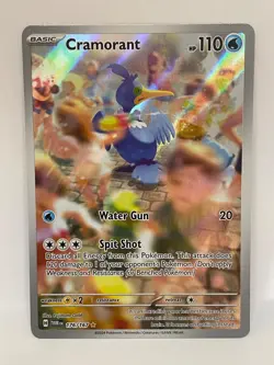 Cramorant Illustration Rare Pokemon TCG Twilight Masquerade 176/167 - Image 1