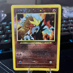 2001 Pokemon Movie 3 Entei Reverse Holo Black Star Promo #34 UX1798 - Image 1