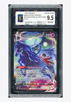 Pokemon CCGA 9.5 Shadow Rider Calyrex VMAX FA 2022 TG18/TG30 Astral Radiance ENG - Image 1
