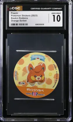 2023 Pokemon Stickers Pawmi Baskin Robbins CGC 10 - Image 1