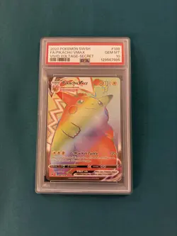 Pokemon Vivid Voltage Pikachu Vmax Secret Rainbow Rare 188/185 PSA 10 🔥 - Image 1