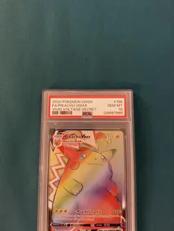 Pokemon Vivid Voltage Pikachu Vmax Secret Rainbow Rare 188/185 PSA 10 🔥 - Image 2