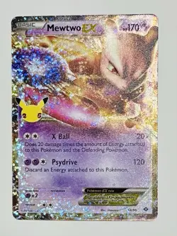 Pokemon Mewtwo EX Celebrations: Classic Collection 54/99 Holo 170HP - Image 1