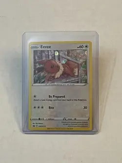 Pokemon TCG Eevee SWSH175 Sword & Shield Black Star Promo Holo 2021 NM - Image 1
