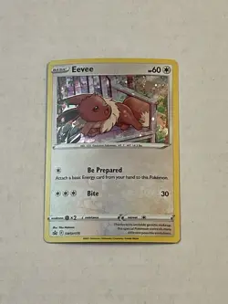 Pokemon TCG Eevee SWSH175 Sword & Shield Black Star Promo Holo 2021 NM - Image 3