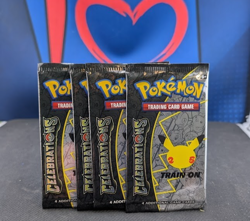 Pokemon Celebrations Lot of 4 Booster Packs Sealed English 25th Anniversary TCG - Image 1