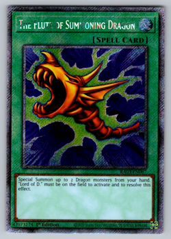 The Flute of Summoning Dragon Yugioh RA03-EN087 Platinum Secret Rare PSR NM - Image 1