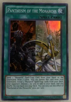 Yugioh Pantheism of the Monarchs SR01-EN023 Unlimited Edition Super Rare VLP - Image 1