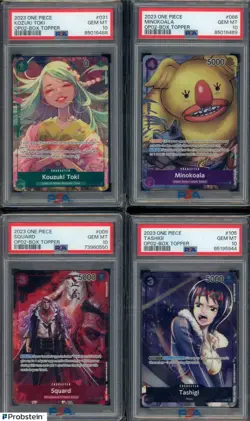 One Piece PSA 10 Box Topper Complete Set OP01 OP02 With 2 Pre-Errata Card - Image 3