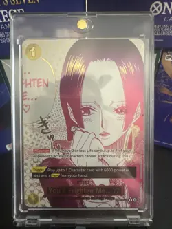 ONE PIECE Boa Hancock, You'll Frighten Me... ♡ Alt Art OP14-118 English - Image 1