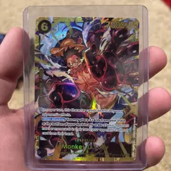 • Monkey.D.Luffy • OP10-118 Secret Rare Royal Blood Holo Foil One Piece TCG NM - Image 1