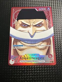 Edward Newgate OP02-001 - Paramount War - Alt Art Leader - One Piece TCG English - Image 1