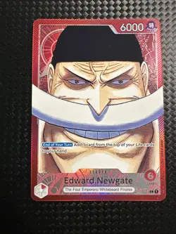 Edward Newgate OP02-001 - Paramount War - Alt Art Leader - One Piece TCG English - Image 2