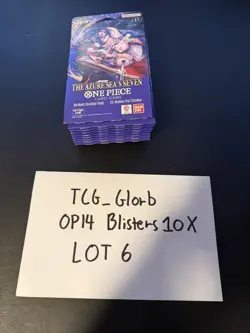 10X One Piece CCG (OP-14) The Azure Sea's Seven Sleeved Blister Packs [LOT 6] - Image 3