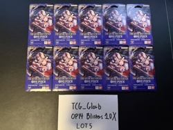 10X One Piece CCG (OP-14) The Azure Sea's Seven Sleeved Blister Packs [LOT 5] - Image 1
