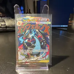 Pokemon TCG Mega Charizard X ex Holo Promo 023 Me: Mega Evolution Card - Image 1