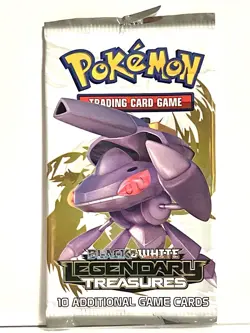 Pokemon EMPTY Legendary Treasures Booster Packs NO CARDS Genesect Art - Image 1