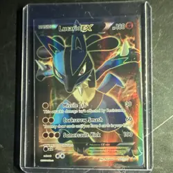 Pokemon Lucario EX Full Art Ultra Rare Holo Card 107/111 XY-Furious Fists (MINT) - Image 1