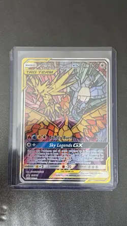 Pokemon TAG TEAM GX Moltres & Zapdos & Articuno SM210 Promo Holo Card - Image 1