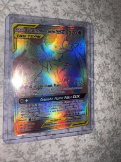 Charizard and Braixen GX Holo Rainbow Rare Pokemon Card 251/236 Tag Team Cosmic - Image 3
