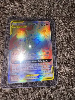 Charizard and Braixen GX Holo Rainbow Rare Pokemon Card 251/236 Tag Team Cosmic - Image 4