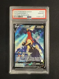 Garchomp V PSA 10 Astral Radiance TG23/TG30 Pokemon Card 2022 Trainer Gallery FA - Image 1