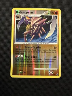 Pokemon TCG Arceus Kabutops Reverse Holo Rare Card 4/99 - Image 1