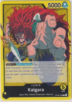 Kalgara - OP08-098 - Leader - Near Mint - English - One Piece Card Game - Image 1