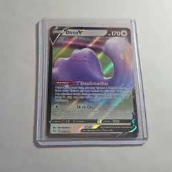 Pokemon Ditto V SV118/SV122 Shining Fates Shiny Vault Full Art Holo Rare Card - Image 1