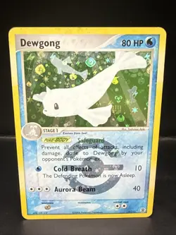 Pokemon TCG English Card ex Fire Red & Leaf Green Dewgong 3/112 Reverse Holo - Image 1