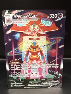 Pokemon Deoxys VMAX Ultra Rare TCG Card Crown Zenith: Galarian Gallery GG45/GG70 - Image 1