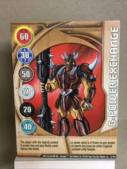 Bakugan Battle Brawlers Metal Gate Card Copper G-Power Exchange 2008 19/48 - Image 1