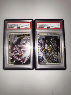 Pokemon TCG Palkia and Dialga Legend Rare Holo Card 101/102 Sequential PSA 8/7 - Image 1