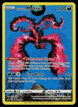 Pokemon Card - Galarian Moltres Sword & Shield Promo SWSH284 Holo - Image 1