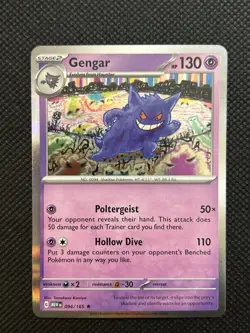 Pokemon Gengar TCG Holo Card 94/165 Scarlet & Violet 151 - Image 1