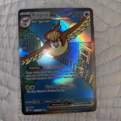 Pokemon TCG Pidgeot EX 225/197 Obsidian Flames Special Illustration Rare Card NM - Image 1