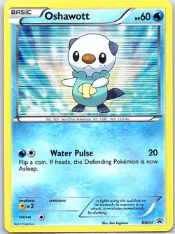 Oshawott - BW03 Holo Black and White Promos - Pokemon Card - NM - Image 1