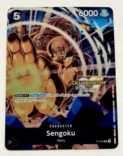 One Piece Sengoku Championship CS 2023 Event Pack English Gold Stamp (2x) Cards - Image 3