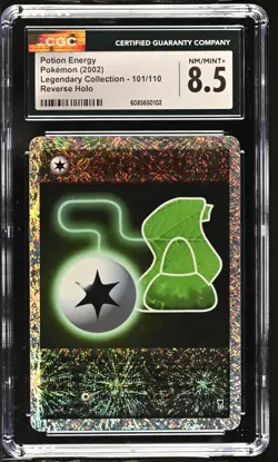 CGC 8.5 Potion Energy Legendary Collection 101/110 Reverse Holo Pokemon Card - Image 1